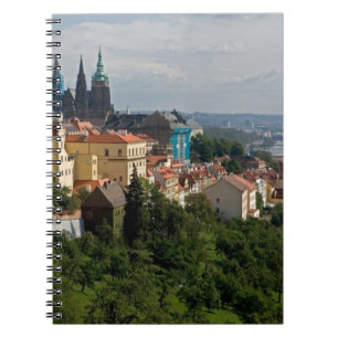 Gezicht op de Sint-Vituskathedraal, Praag, Tsjechi Notitieboek