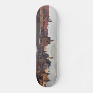 Gezicht op Delft van Johannes Vermeer Skateboard