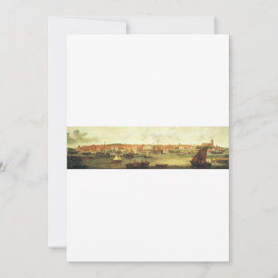 Gezicht op Dordrecht vanuit het noorden door Adam Kaart
