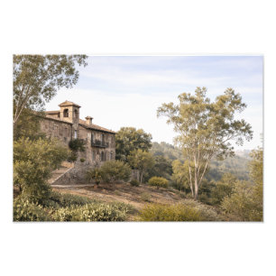 Gezicht op een villa nabij Toledo, Spanje Foto Afdruk