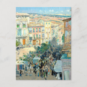 Gezicht op een Zuid-Franse stad van Childe Hassam Briefkaart