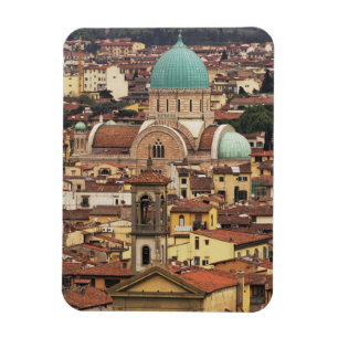 Gezicht op Florence, Italië vanuit Piazza Magneet