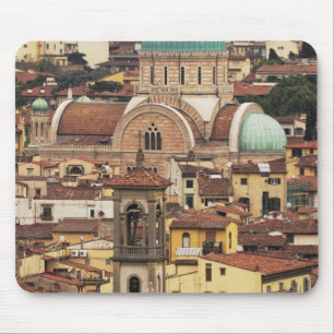 Gezicht op Florence, Italië vanuit Piazza Muismat