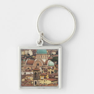 Gezicht op Florence, Italië vanuit Piazza Sleutelhanger
