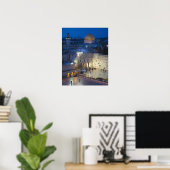 Gezicht op het Westelijke Muurplein, laat in de av Poster (Thuiskantoor)