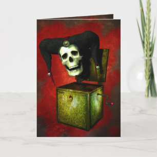 Gezicht op je angsten Halloween Kaart