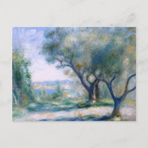 Gezicht op Mourillon door Renoir Briefkaart