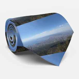 Gezicht op Napels vanuit de Vesuvius Foto Italië Stropdas