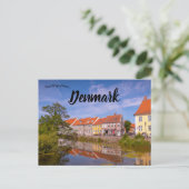 Gezicht op Nyborg Denemarken Briefkaart (Staand voorkant)