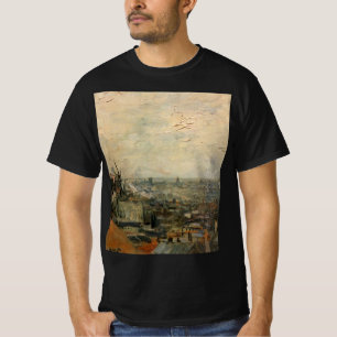 Gezicht op Parijs vanaf Montmartre door Vincent va T-shirt