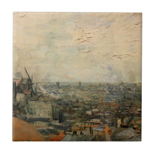 Gezicht op Parijs vanaf Montmartre door Vincent va Tegeltje
