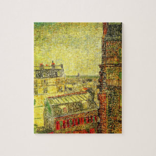 Gezicht op Parijs vanuit Vincents kamer door Vince Legpuzzel