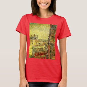 Gezicht op Parijs vanuit Vincents kamer door Vince T-shirt