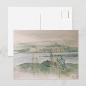 Gezicht over de rivier briefkaart (Voorkant / Achterkant)