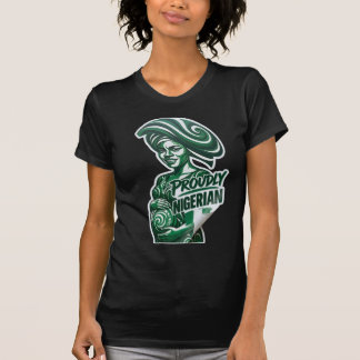 Gezicht spreekt trots Nigeriaans T-shirt