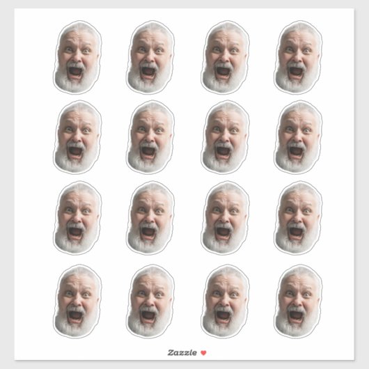 Gezicht sticker | Custom Face Sticker (Vel)