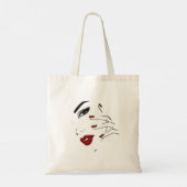 gezicht tote bag (Achterkant)