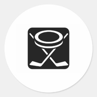 Gezicht uit Puck Ronde Sticker