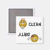 Gezicht Vaatwasser Magneet (Voorkant / Achterkant)