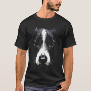 Gezicht van Border Collie-hond T-shirt