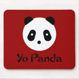 Gezicht van de Panda van Kawaii ~ het Leuke Muismat
