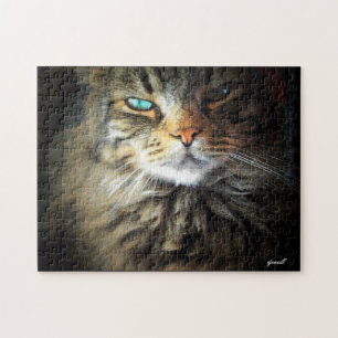Gezicht van een Grumpy Angel Legpuzzel