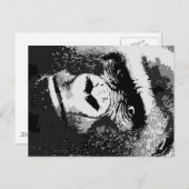Gezicht van Gorilla Briefkaart (Voorkant / Achterkant)