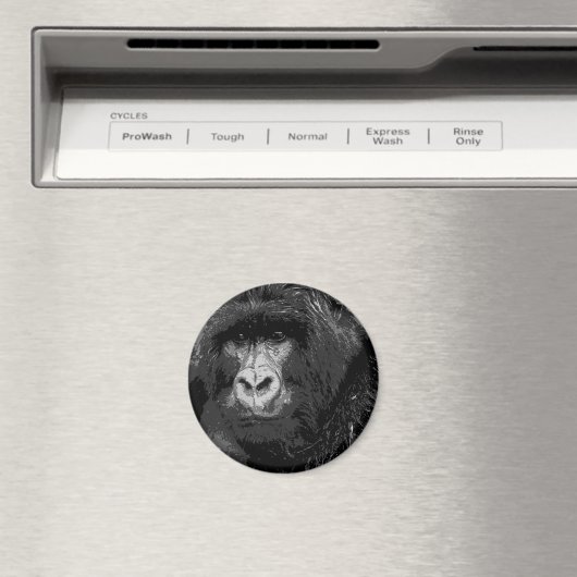 Gezicht van Gorilla Magneet (Insitu (Vaatwasser))