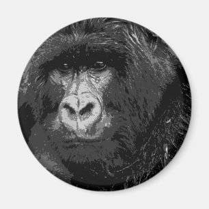 Gezicht van Gorilla Magneet