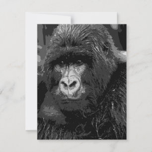 Gezicht van Gorilla Uitnodigingen - Funny Animal I