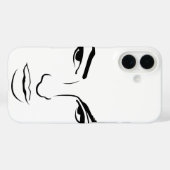 Gezicht van vrouw Case-Mate iPhone case (Achterkant (horizontaal))