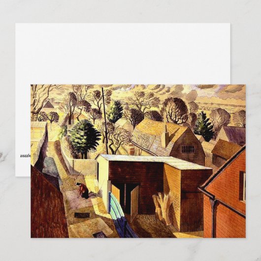 Gezicht vanaf Brick House, Great Bardfield, Kaart (Voorkant / Achterkant)