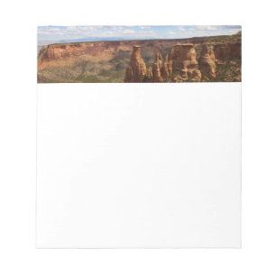 Gezicht vanaf Canyon Rim Trail bij Colorado Monume Notitieblok