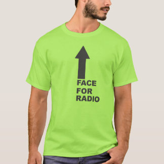 Gezicht voor radio t-shirt