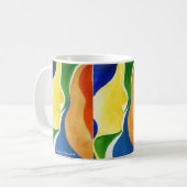 Gezicht voorbij koffiemok (Voorkant links)