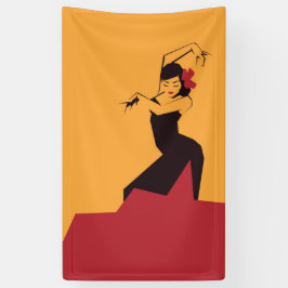 Gezichtelijk С gehiseled Flamenco Spandoek