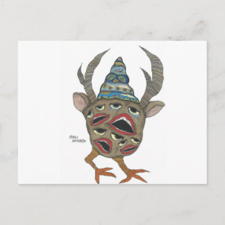 gezichten briefkaart