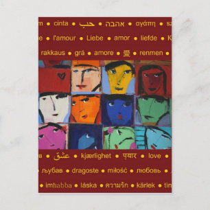 Gezichten Briefkaart