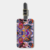 Gezichten in Abstracte vormen 3 Bagagelabel (Voorkant verticaal)