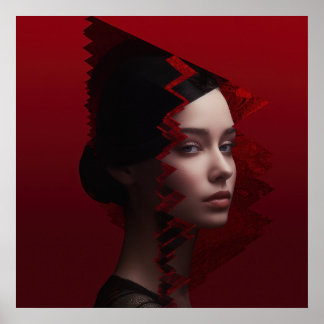 Gezichten in de Mode Poster