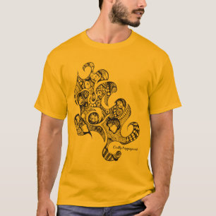 gezichten in een menigte t-shirt