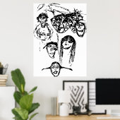 GEZICHTEN POSTER (Thuiskantoor)