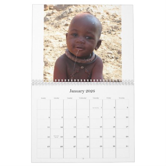 Gezichten van Afrika - Gepersonaliseerd - Geperson Kalender (Jan 2026)