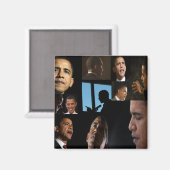Gezichten van Barack Magneet (Voorkant / Achterkant)