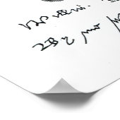 Gezichten van de handtekening van William Shakespe Poster (Hoek)