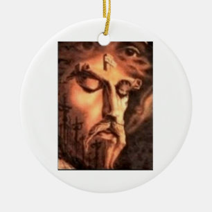 GEZICHTEN VAN JEZUS KERAMISCH ORNAMENT