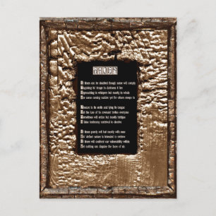 Gezichten van zonde briefkaart