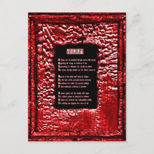 Gezichten van zonde briefkaart