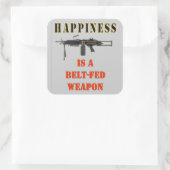 GEZICHTHEID VIERKANTE STICKER (Tas)