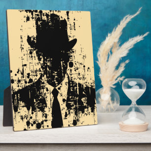 Gezichtloze heer: Abstracte elegantie Fotoplaat